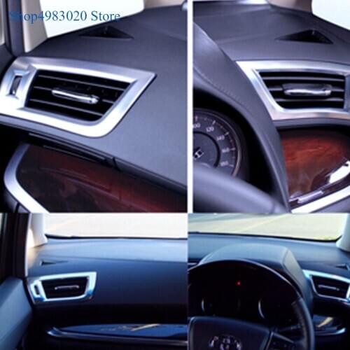 For Toyota Alphard 2015-2018 Car styling Car dashboard outlet box special modified ABS Chrome decorative frame Auto Accessories