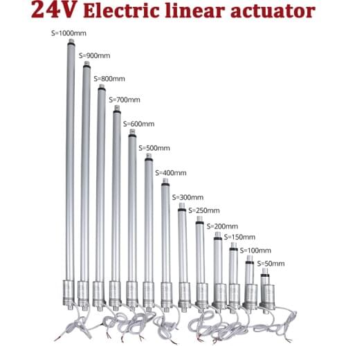 24V Electric Actuator Linear Metal Gear Linear Motor 50mm 100mm 150mm 200mm 250mm Stroke For Open & Close Door Winder