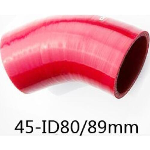 ID80/89mm 45bend silicone reducer hose