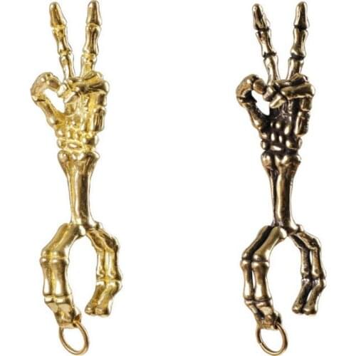 Creative Design Brass Cigarette Holder Cigarette Tobacco Finger Ring Hand Rack Smoking Clip Smoking Accessories