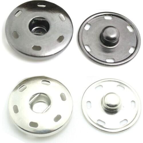 100PCS Metal Press Studs Sewing Button Snap Fasteners Sewing Leather Craft Clothes Bags Accessories 8.5mm 10mm Snap Buttons