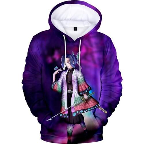 Kawaii Demon Slayer Kimetsu No Yaiba Anime Hoodie Men/Women Fashion Casual Sweatshirt Harajuku Style Streetwear Pullover Coats