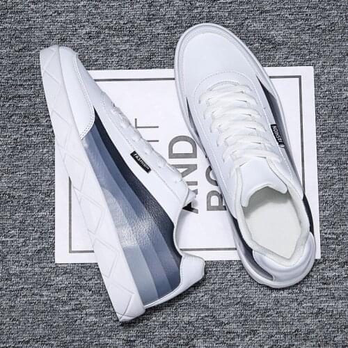 2020 spring and autumn mens shoes fashion sneakers mens classic leather lace-up shoes mens low-top comfortable flat shoes men