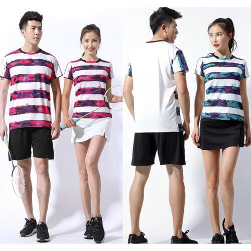 New Badminton shirts Men , sport shirt Tennis shirts Male , table tennis tshirt , Quick dry Fitness sports training tshirts 1013