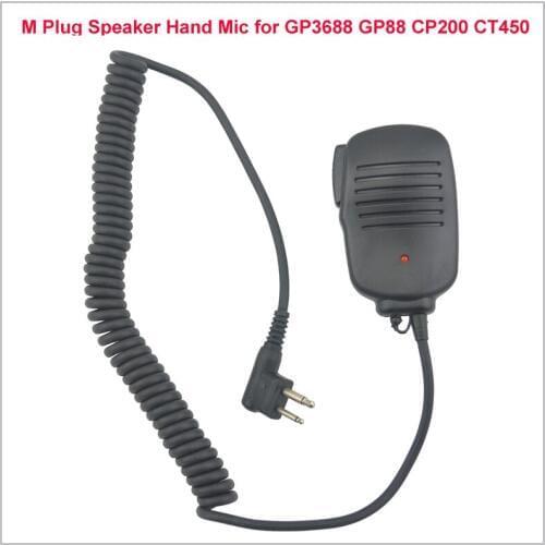 M Plug Speaker Handheld Shoulder Microphone for Motorola CP200 CT450 GP3688 GP2000 GP88S,Hytera TC-500 TC-700,PUXING PX-508