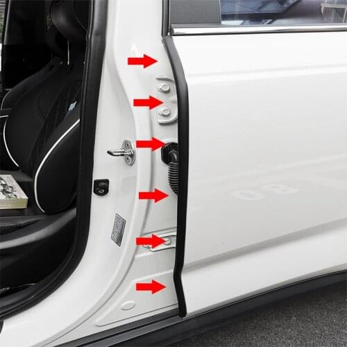 2pcs Noise Insulation For Cars Soundproof And Waterproof Rubber Stickers Auto Door Seal B-pillar Sealing Strip Car Accessories