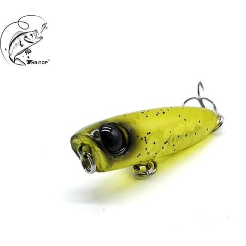 2021 Thritop Hard Fishing Lure Popper Bait 3G 45MM Full Water 5 Colors TP142 Sinking Pencil Lures Bass Pike Fishing Tackles