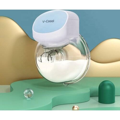Intelligent hands free suction milk extractor portable wearing wireless 180ML electric breast pumpHot sale products
