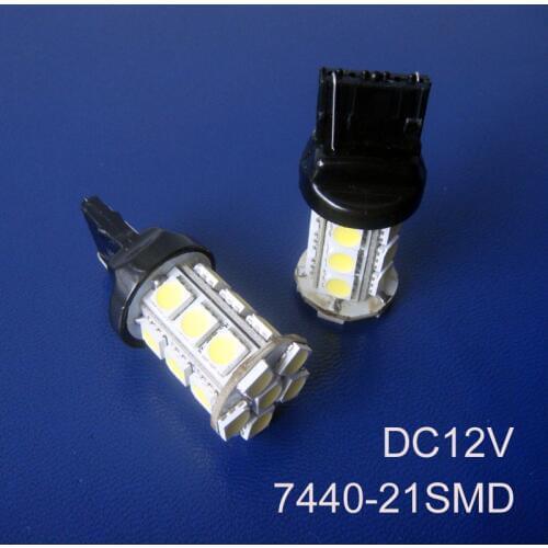 High quality 12V 4W T20 7440 Car Rear lights,W21W Auto Rear Turn Signal,Reverse lights Tail DRL Fog Lamp free shipping 2pcs/lot