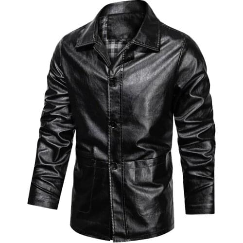 Xinbachen Men's Faux Leather Jackets
