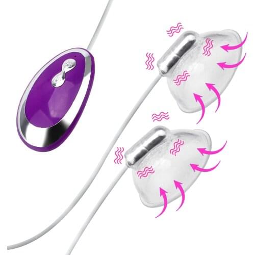 Vibrating Nipple Sucker Breast Pump Enlargement Vibrators For Women Clitoris Stimulator Sex Toys Female Masturbator Machine Shop