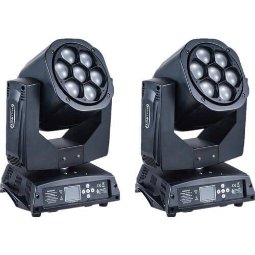 2pcs/lot High brightness Mini movinghead LED 7*15W RGBW 4in1 Moving head ZOOM 7 led Bee Eye light
