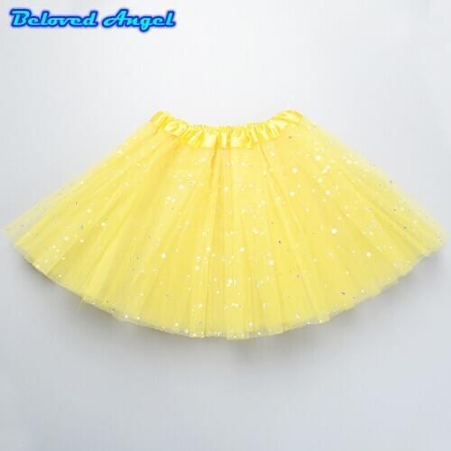 2019 New Baby Girls Tutu Skirt Ballerina Pettiskirt Fluffy Children Ballet Skirts For Party Dance Princess Girl Tulle Clothes