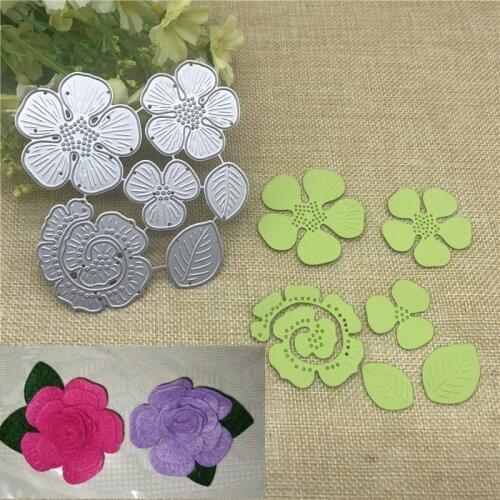 3D Flower Rose die cutting metal die decoration for scrapbook punching card cutting DIY process edge cutting