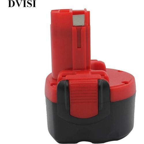 9.6V 2000mAh Ni-Cd Replacement Power Tool Battery Pack Compatible for Bosch Rechargeable Cordless Drill BAT0408 BAT100 BAT119