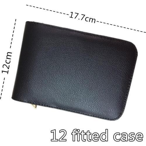 12 FOUNTAIN OR ROLLER BALL PEN CASE NEW ANTIQUE BLACK NEW AND IMPROVED PVC FREE SHIPPING dag