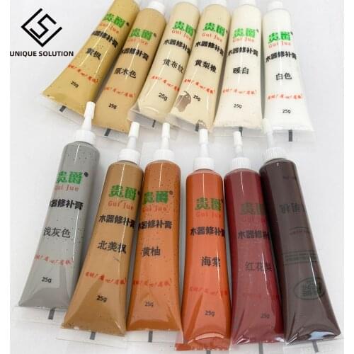 Wood Filler 12PCS Repair kit Floor and Furniture Scratch Touch Up Restore for Floor, Table, Door, Cabinet Restore Wood Surface