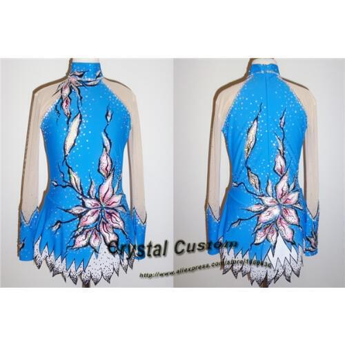 Girls Figure Skating Dress New Brand Vogue Figure Skating Competition Dress Kids DR3237