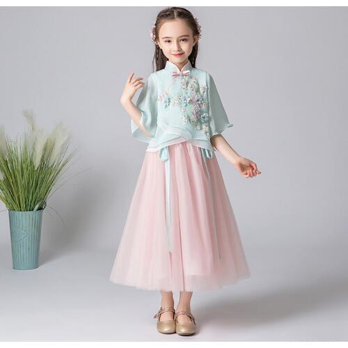 Kids Girl Wedding Flower Girls Dress Princess Party Pageant Formal Dress Prom Baby Girl Wedding Dress Chinese New Year Dress