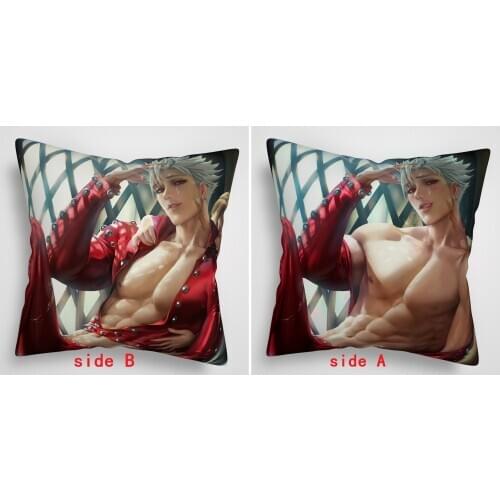 Suef Anime Manga The Seven Deadly Sins Ban Nanatsu no Taizai Anime two sided Pillow Cushion Case Cover 1496