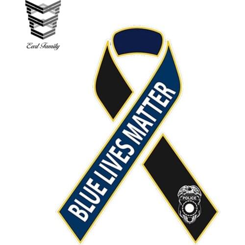 EARLFAMILY 12cm x 9cm Blue Lives Matter 8 Car Truck decal sticker Support Law Enforcement Car Window Bumper Decals Stickers