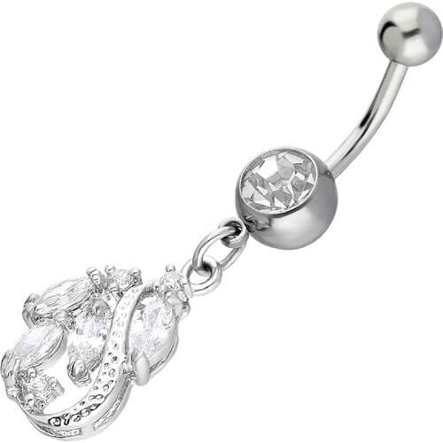 Getss Prg032A Drop Model Steel Navel Piercing