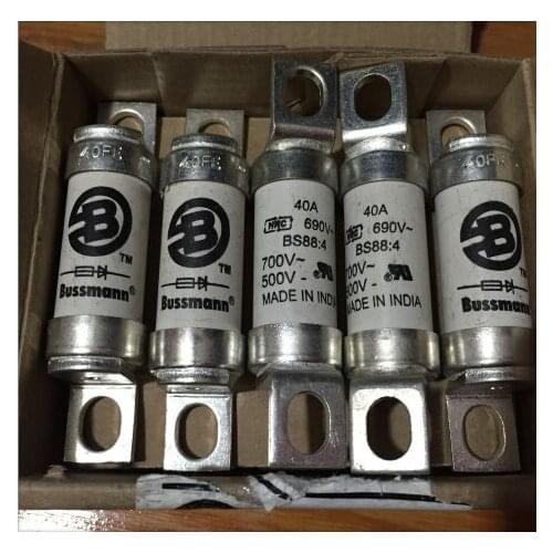 BUSSMANN 40FE 690V 40A Ceramic fuse Glass ,British style BS88 ,new and original