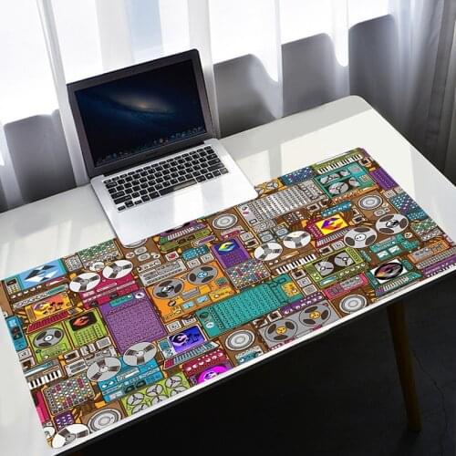 Cool DJ Music Turntables Rubber Mouse Durable Desktop Mousepad Large Xxl Computer Accessories Desk Mat Mouse Pad Keyboards Mats