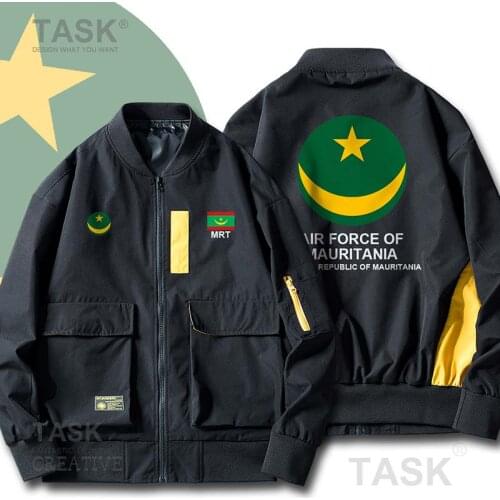 Military Army Jackets Air Force Mauritania Mauritanian MR MRT Hip Hop Slim Fit Pilot Coat Mens Bomber Zipper baseball Jacket