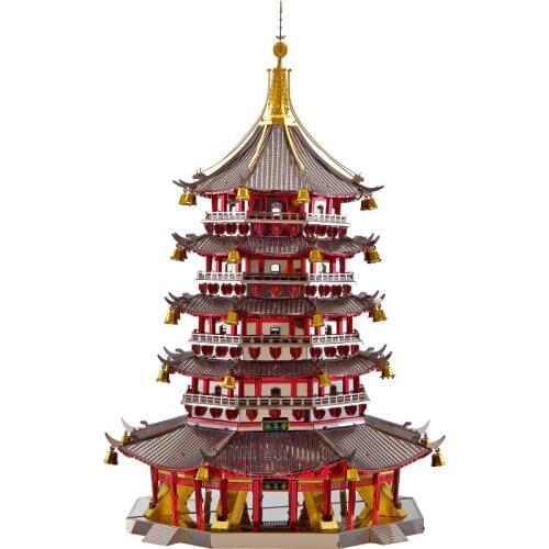 2018 Piececool 3D Metal Puzzle Leifeng Pagoda building DIY Laser Cut Puzzles Jigsaw Model For Adult Child Kids Educational Toys
