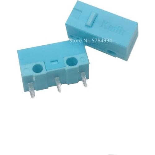 2pcs Kailh GM2.0 micro switch 20M life gaming mouse Micro Switch 3 Pin blue used on computer mice left right button