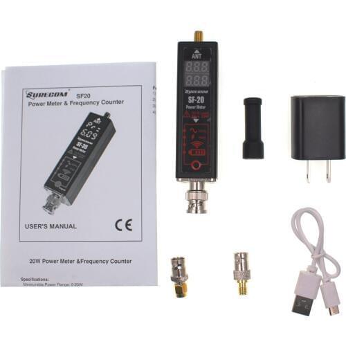 Surecom SF-20 Mini Frequency Counter Power Meter Battery indicator 20.000MHz~999.99MHz for Analog Walkie Talkie CB Radio