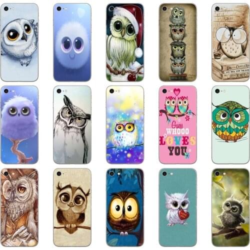 56DD Owl Soft Soft Silicone Cover Case for iphone 5 5s se 6 6s 8 plus 7 7 Plus X XS SR MAX case