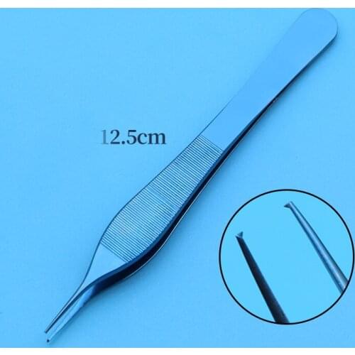 Ophthalmology beauty tweezers double eyelid cartilage tweezers with teeth and hook tweezers