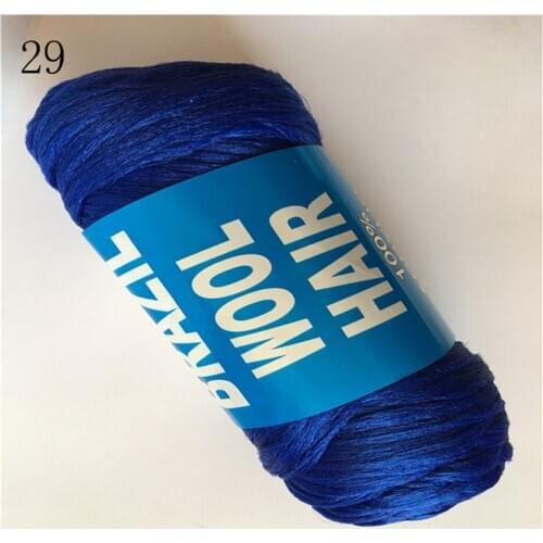 Wholesale Brazilian wool hair 5balls/lot 70g/ball low temprature flame retardant synthetic fiber braiding hair