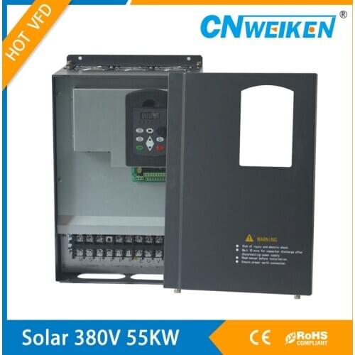 55KW 380V frequency converter inverter for 50KW 48KW three phase motor for large load motor, mixer motor