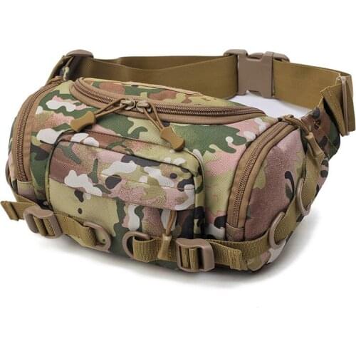 Tactical Waist Bags Men Women Multifunction Waterproof Camouflage Shoulder Bags Outdoor Camping Hiking Trekking Military Pack