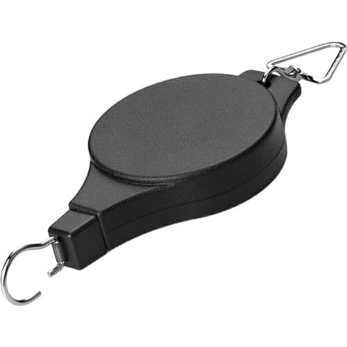 Telescopic Hook Hanging Plant Potted Adjustable Pulley Pull Down Hanger Garden Orchid Pots Bird Cage Free Wheeling Lifting Hook