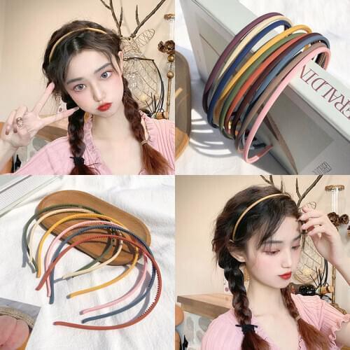 Solid Multi Color Simple Design Hairband For Girls Loveley Elegant Headwear Elastic Headband Vintage Women Hair Accessories