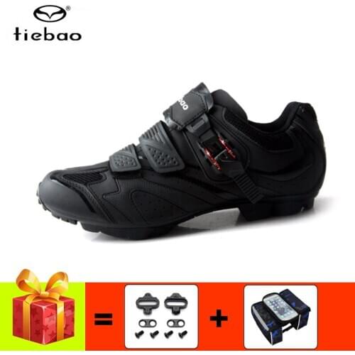 Tiebao Cycling Shoes Add Mtb Cleats Men Women Breathable Self-locking Sapatilha Ciclismo Mtb Athletic Mountain Bike Sneakers