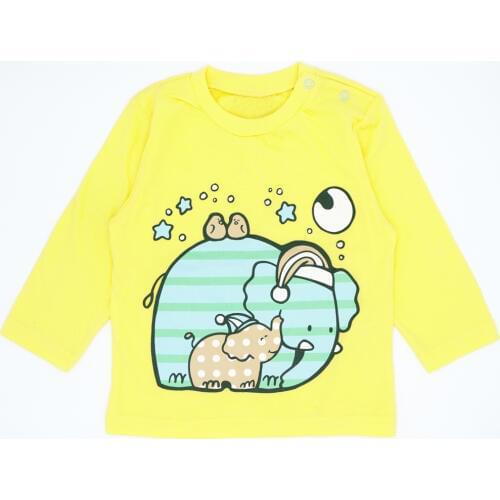Spring Autumn 1-2 Years Newborn Baby Boys Girls T-Shirt Childrens Long Sleeves Tees Clothing Kids Tops Girl Jacket JJYZ126