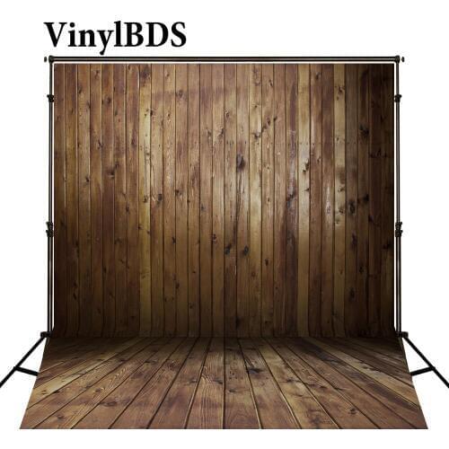 VinylBDS Newborn Baby Fotografia Backdrops Dark Wood Texture Wall Photography Background Wooden Floor Studio Background