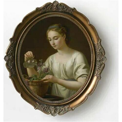 6-Inch 7-Inch 12-Inch Vintage Oval Decorations Photo Frame Paint Frame European Decoration Nordic Home Creative picture frames