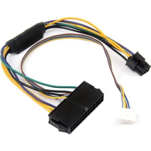 30CM Modular Power Supply Cable ATX 24Pin 24 Pin Female to 6Pin 6-Pin Male 6Pin Connector for HP Elite 8100 8200 8300