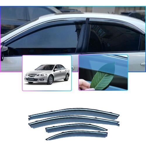 4pcs Car Styling Smoke Window Sun Rain Visor Deflectors Guard For Mazda 6 2006 2007 2008 2009 2010 Accessories