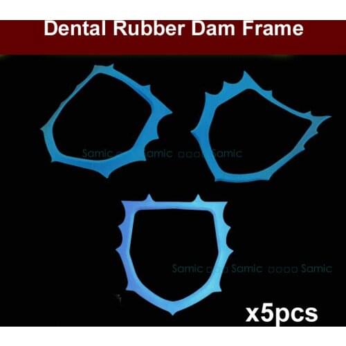 5Pcs Autoclavable Dental Plastic Rubber Dam Frame Holder Instrument Round Rubber Dam Holder