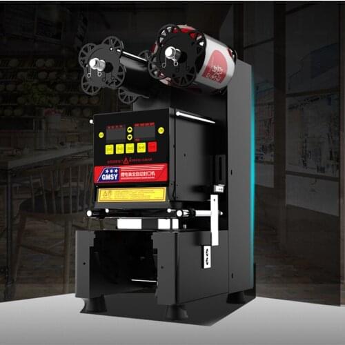 Automatic Cup Sealing Machine Bubble Tea Cup Sealer Boba Coffee Milk Plastic Cup Sealer Boba Cup Sealer