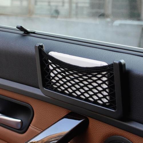Car Storage Net Seats Car Door Bag Storage Network Case for Card Phone Ticket Car Styling Decoration Interior Auto Accessories