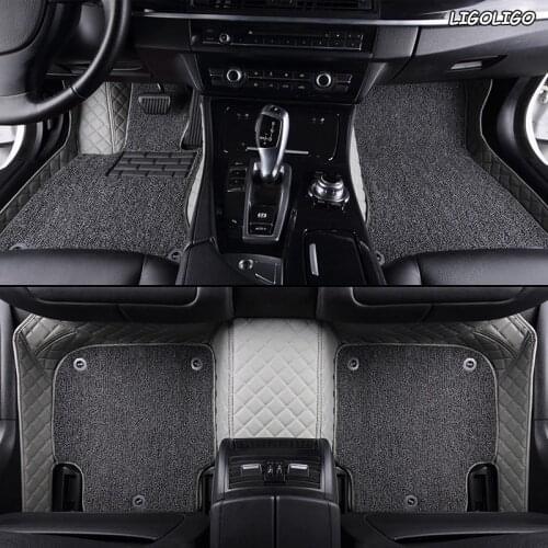 LIGOLIGO Custom car floor mats for Mercedes-Benz E C class GLA GLE GL CLA ML GLK CLS S R A B CLK SLK G GLS GLC vito viano foot