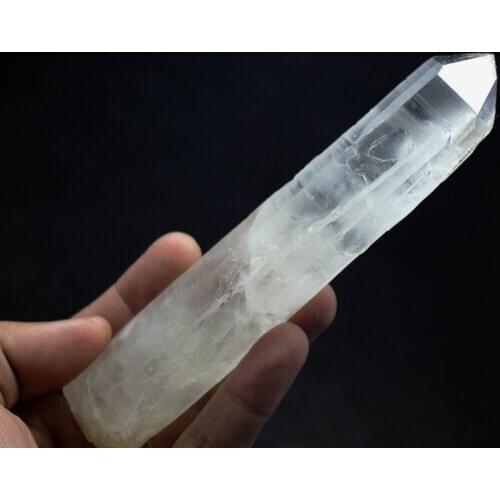 Free shipping 00976 Clear NATURAL Lemurian Seed Quartz Crystal Point Specimen